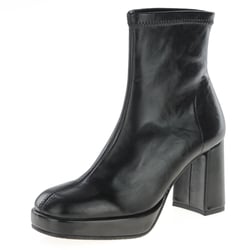 Miss Elastic - 77030 Platform Ankle Boot, Black